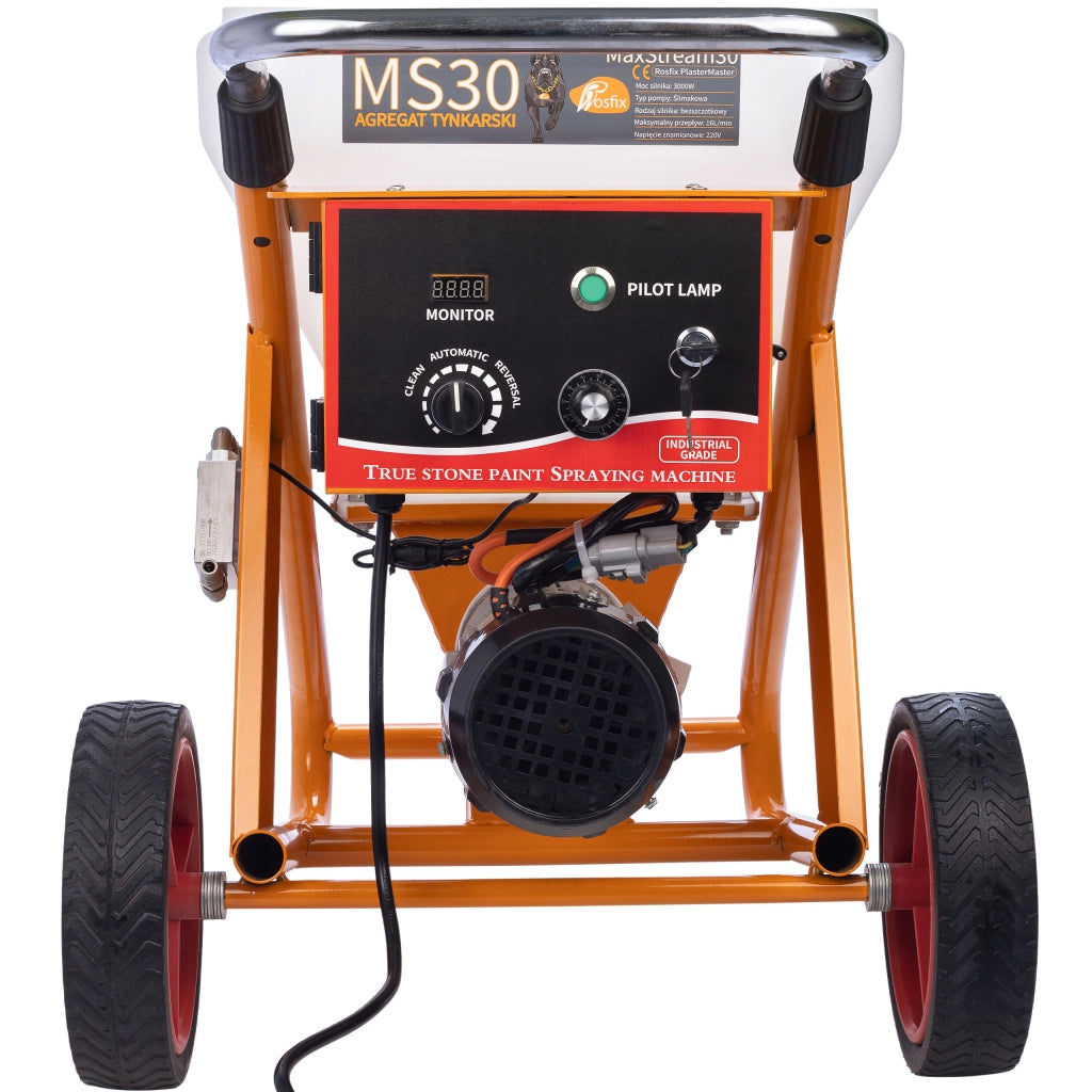 Agitatore per Intonaco Rosfix MaxStream30 – Motore 3000W, 16L/Min | Serbatoio 50L | Per Intonaci e Malte