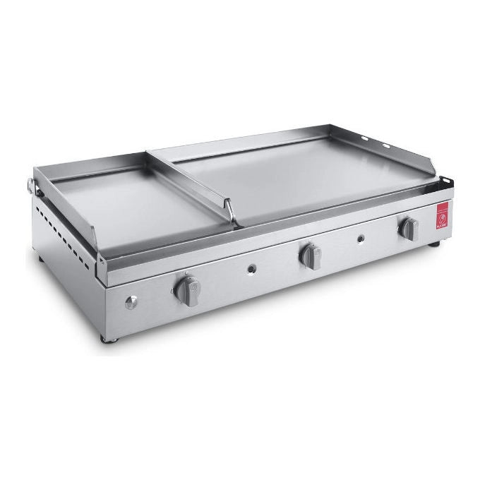 Planet Chef 80 Mix.L Piastra Barbecue a gas 3 bruciatori 8.4 W acciaio inox AISI 304 colore Inox