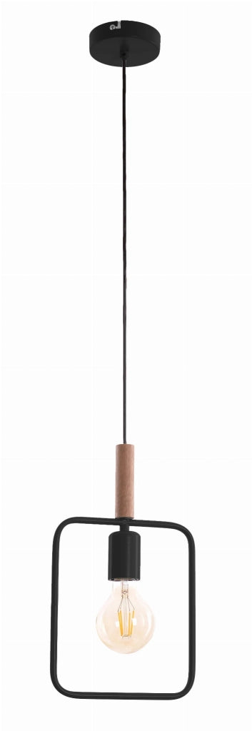Lampada a sospensione Frame nera E27 60W Candellux