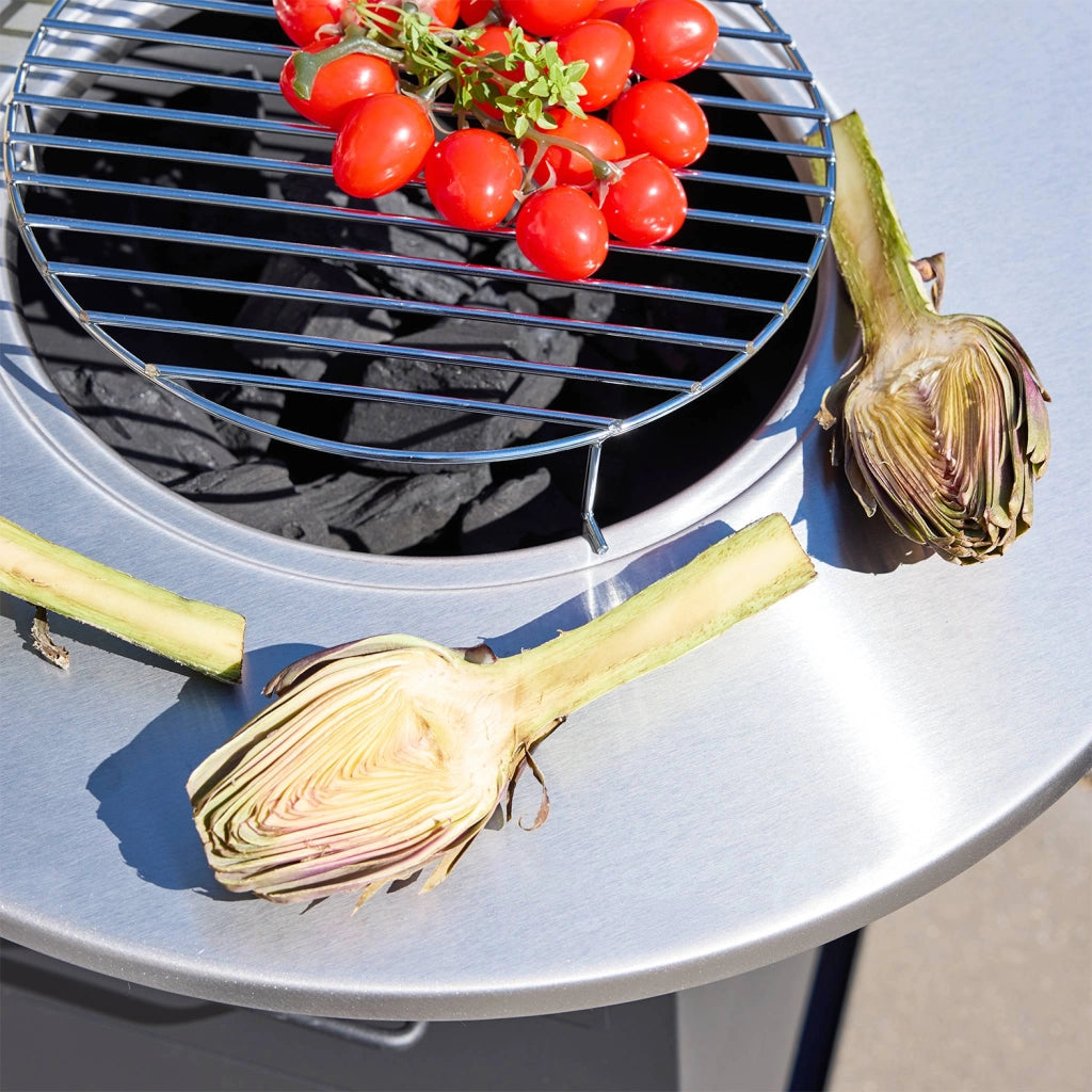 Braciere barbecue con spazio di stoccaggio, ø59cm , nero