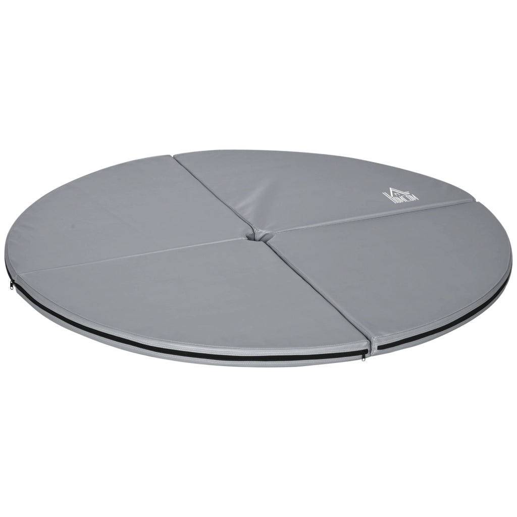 Tappetino per Pole Dance Rotondo ¨C Minimal ¨C Grigio Chiaro 5 cm