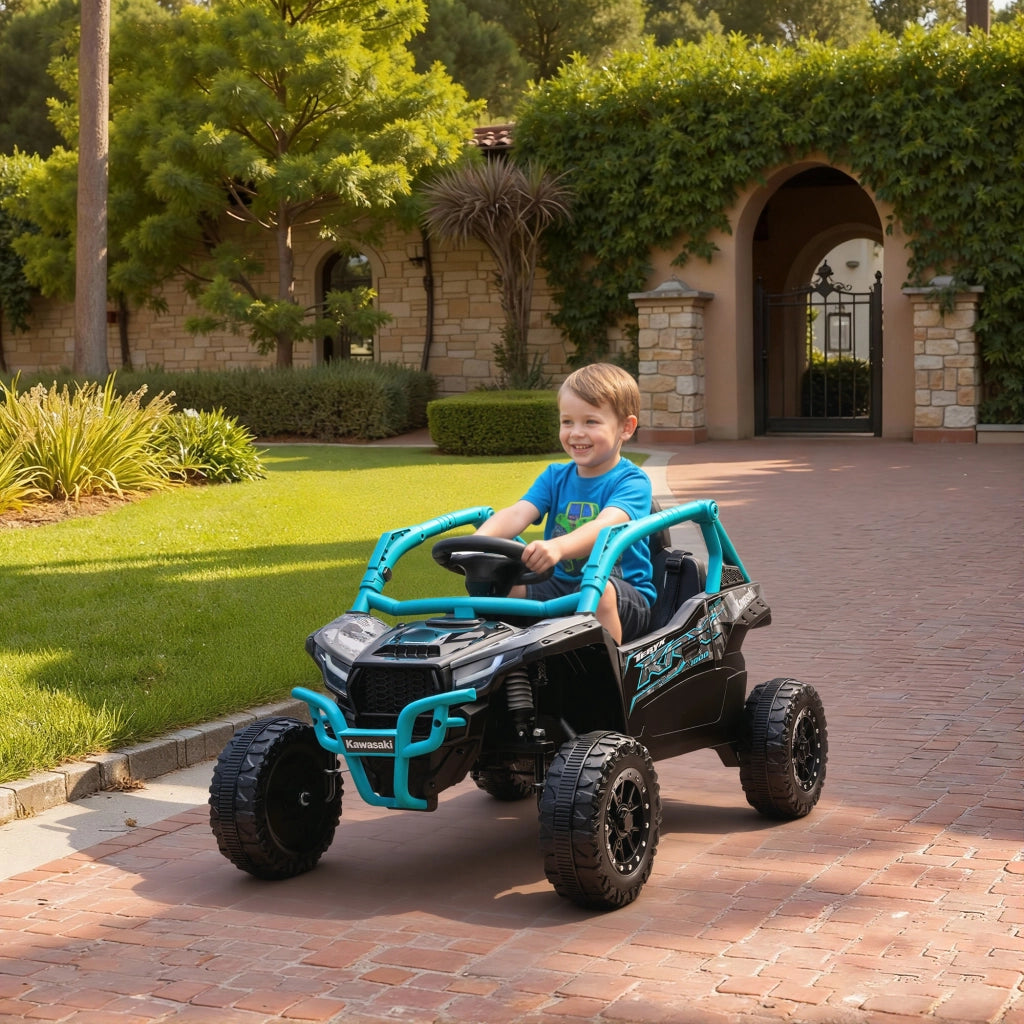 Veicolo Elettrico per Bambini Kawasaki Teryx KRX 1000 ¨C zephmum ¨C 12V Blu