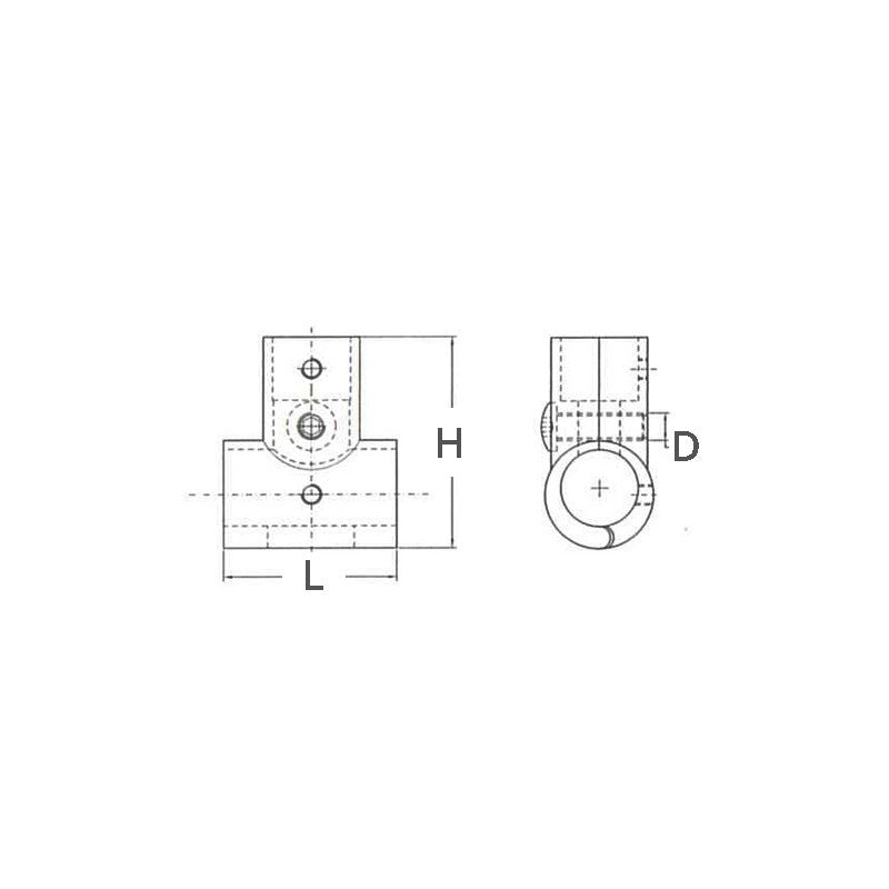 TEE INOX APRIBILE 90° Ø MM.22