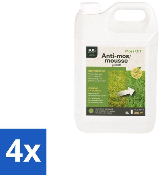 Lotta Alga e Mosche per Giardino - Confezione Economica - 5 L - 4 pezzi