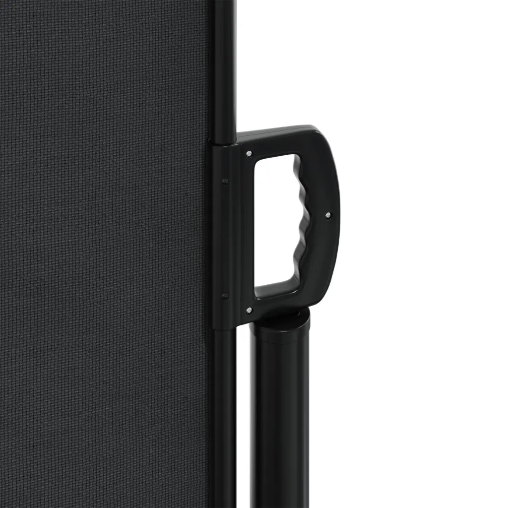 Tenda da Sole Laterale Retrattile Nera 220x1200 cm 4004864