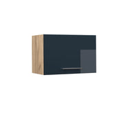 Pensile da cucina Fame-Line Blu scuro lucido/Rovere dorato 60 cm Piatto Vicco
