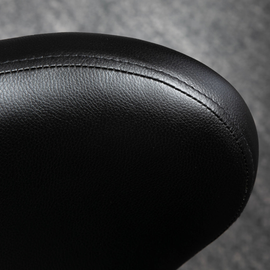 Sgabello in similpelle regolabile in altezza ¨C Minimal ¨C Nero