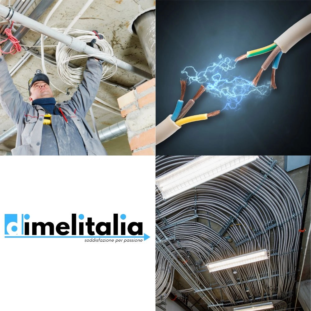 Cavo elettrico grigio fror gommato flessibile tutor tripolare antifiamma 3 fili *** lunghezza metri 25, sezione condu...