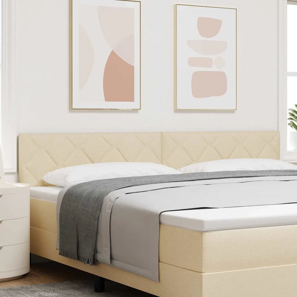 Testiera | Testata Crema 200 cm Tessuto