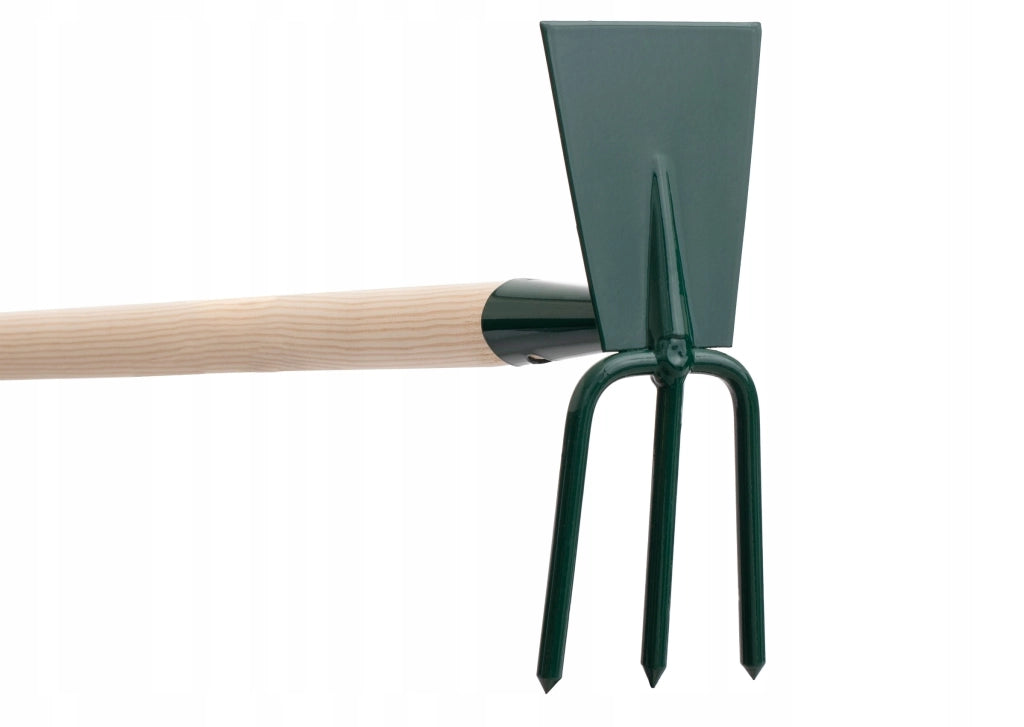 Zappa da giardino KADAX per scavare con forca da 8 cm e gancio da 115 cm