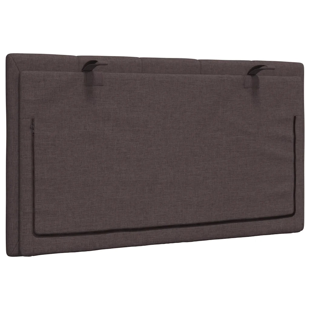 Cuscino Testiera Hanko Marrone Scuro 80 cm in Tessuto 4019138