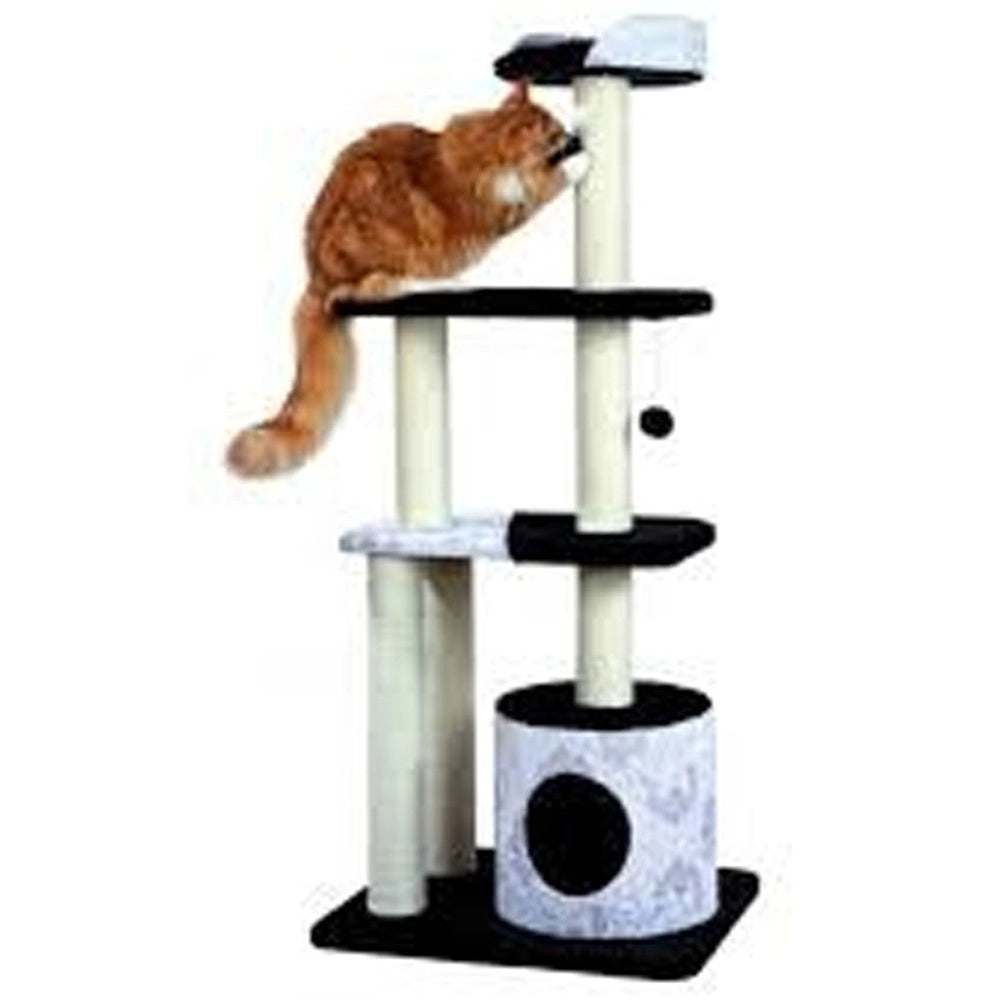 Trade Shop - Tiragraffi Gatti Formato Maxi Con Tronchetti In Sisal E Piattaforme -