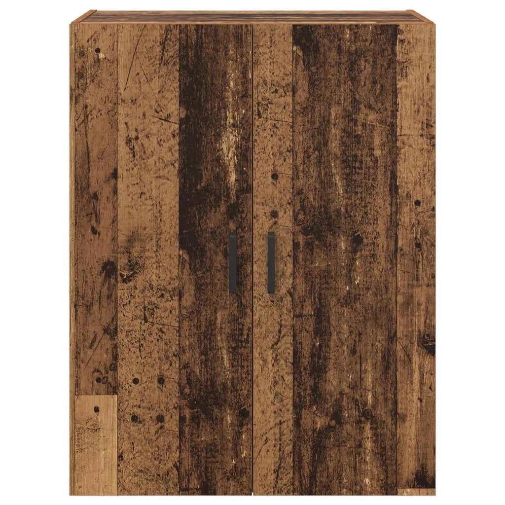 Mobiletto a muro 2 pcs Legno vecchio 69,5 x 34 x 90 cm 3394506