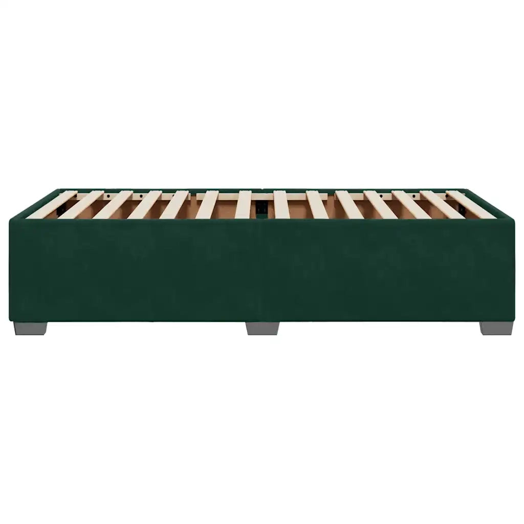 Giroletto senza Materasso Verde Scuro 80x200 cm in Velluto 3284598
