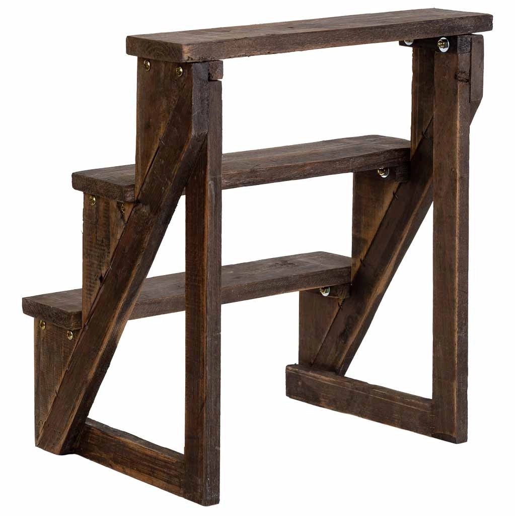 Scaffale a scala in legno 45x31x50h cm