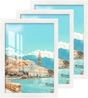 Set di cornice fotografia 30x40 cm - Lotto da 3 - Leggero - Resistente ai graffi - Per parete/tavolo - Progetto moderno - Cornice