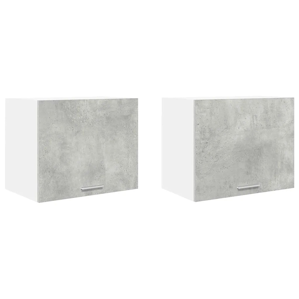 Armadio pensile 2 pcs Grigio Cemento e Bianco 50 x 31 x 40 cm 884153