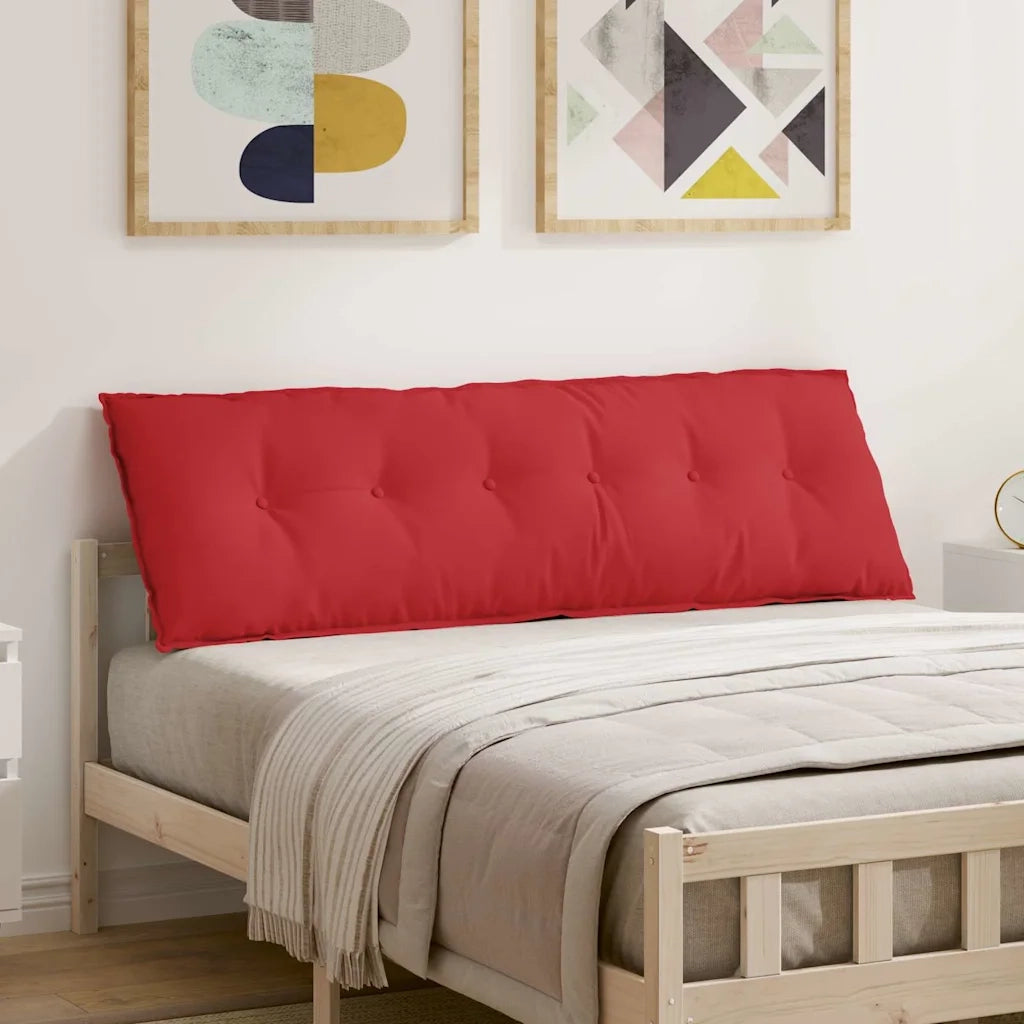 Cuscino per Schiena | Cuscino dorsale Rosso 160 x 19 x 50 cm Tessuto