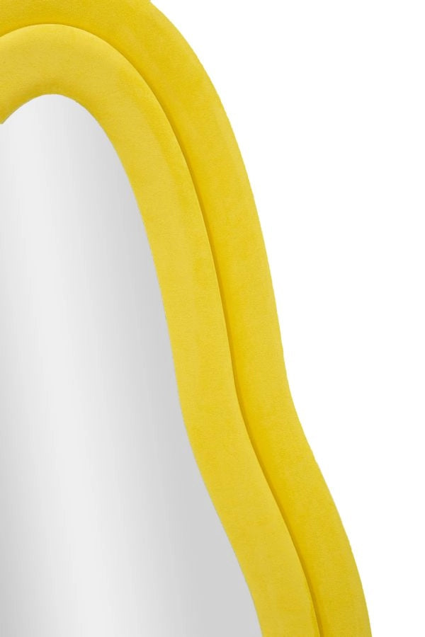 SPECCHIO DA MURO CHANEL GIALLO CM 60X4X160