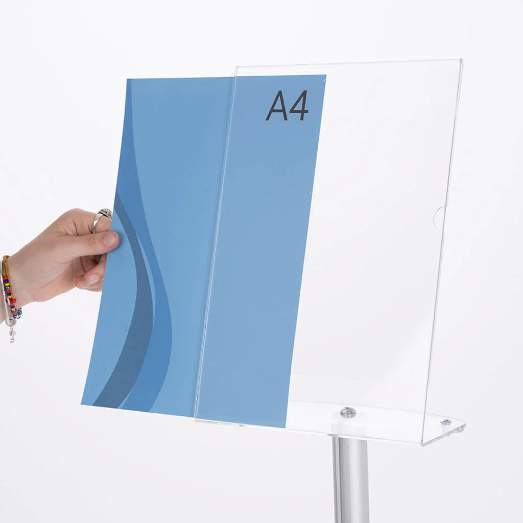 Espositore porta depliant formato A4 - Silver