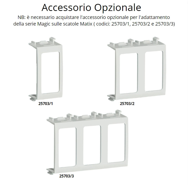 Suoneria bronzo bianca 220 vac serie bticino magic 5041n