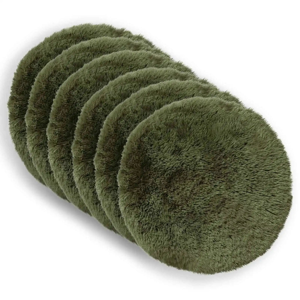 Federa 6 pcs HEERLEN Verde Ø 60 cm Fleece PV 923064