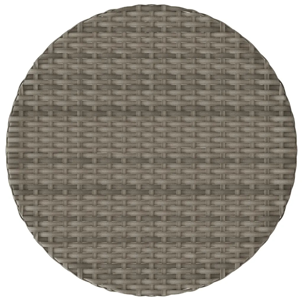Set da Bistrò 3 pz con Cuscini Grigio in Polyrattan 365179