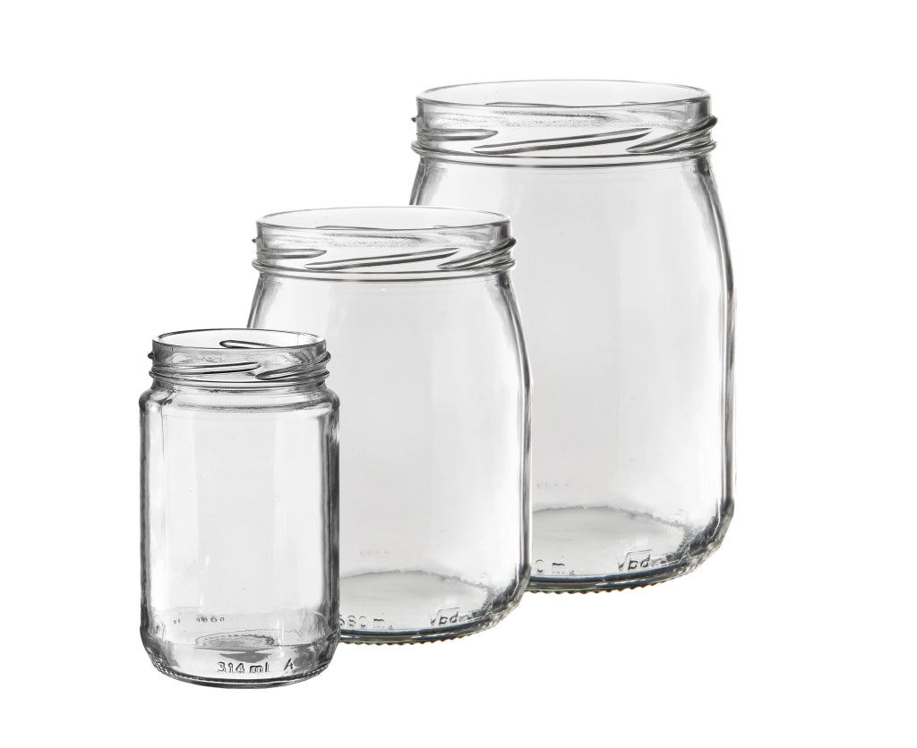 VASO IN VETRO PER CONSERVE 1062 cc - imb. Ø 82 mm - 12 pezzi