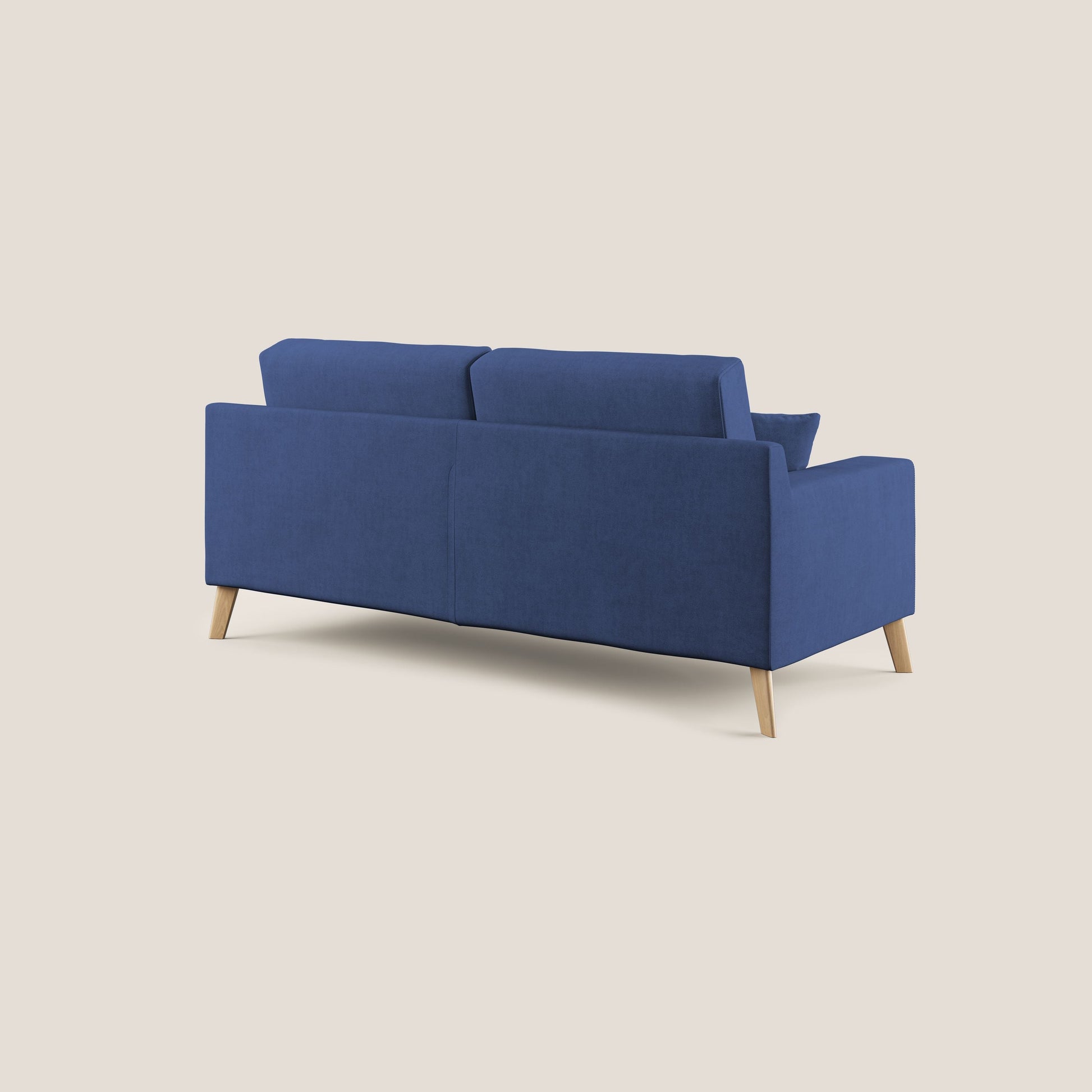 Divano 3 Posti 206x95x91 cm in Tessuto Blu