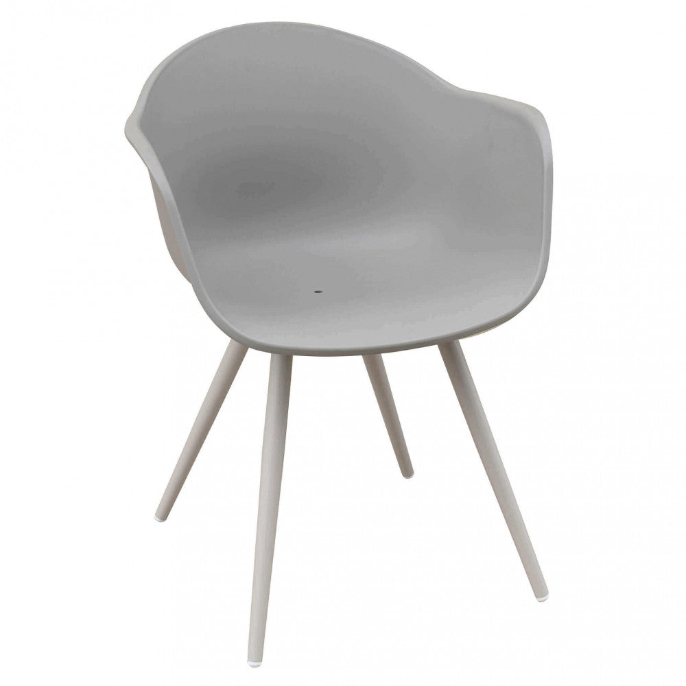 Sedia Sestriere 61x61x80 h cm in Plastica Tortora