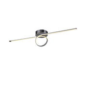 Plafoniera Moderna Ventus Alluminio Argento Led Integrato 18W