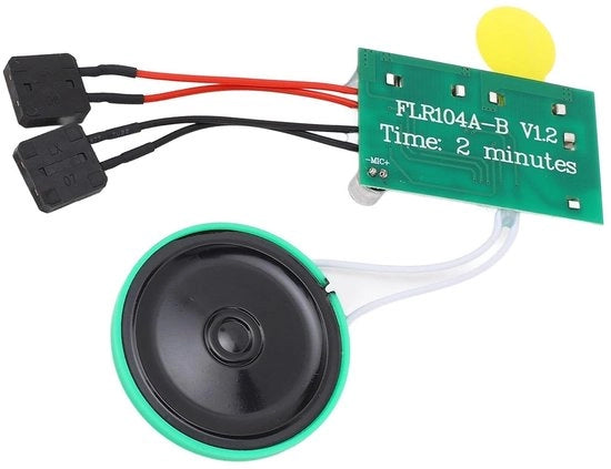 Dispositivo di Registrazione Audio 120 Secondi - Carta di Sogno DIY - Scatole Regalo - Inviti - Funzione di Utilizzo Facile - Colore Verde - Modulo Audio