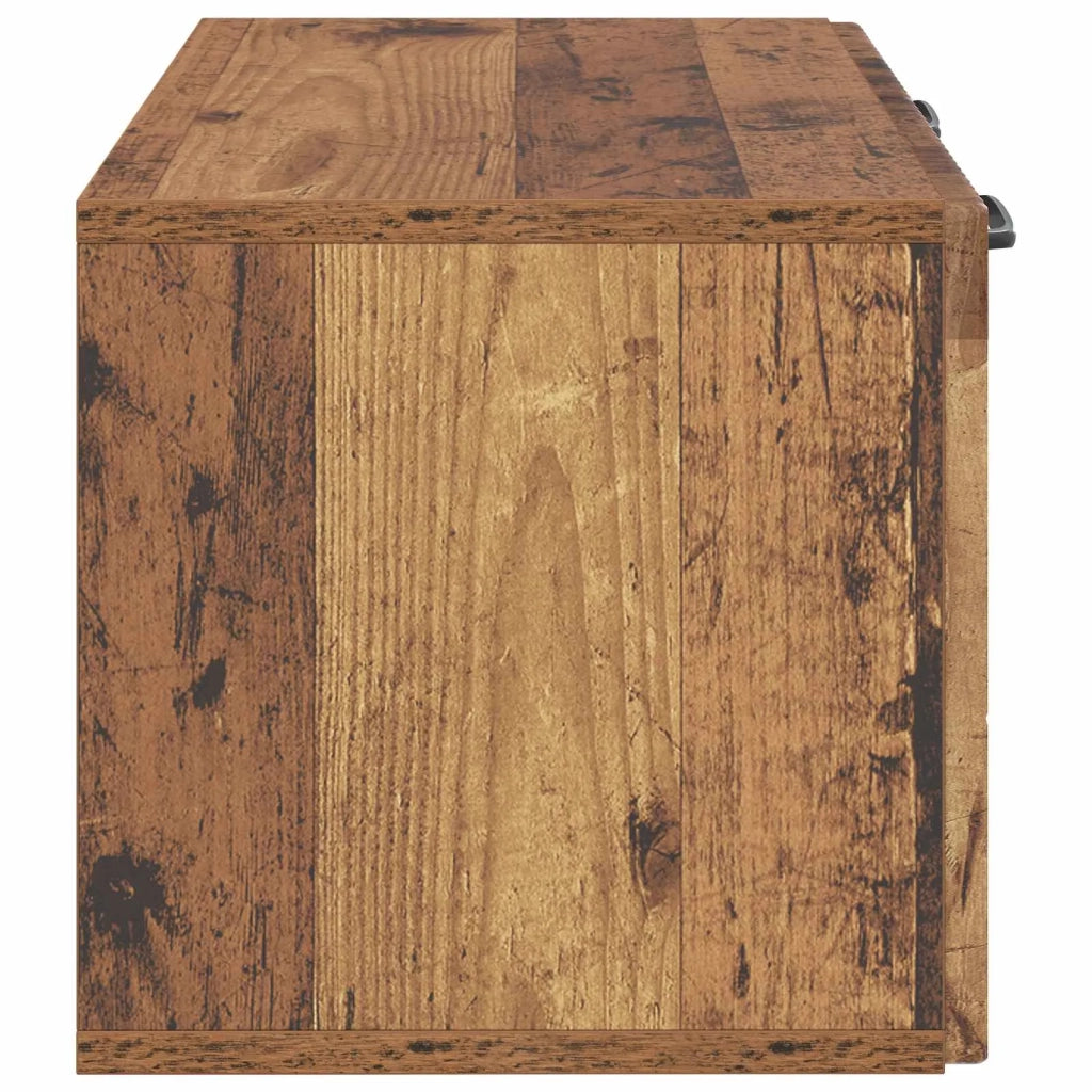 Mobile TV da Muro | Armadietto TV | Mobile Porta TV Legno antico 59,5 x 31 x 30 cm