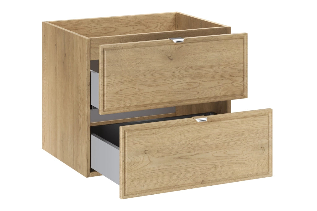Mobile sottolavabo 60 cm 2 cassetti Terra Cremona 60 x 50 x 46 cm
