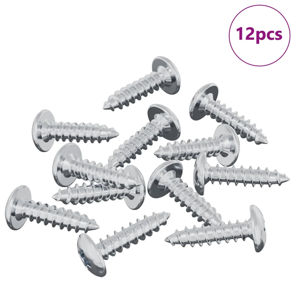 Vite 12 pcs Argento M4 x 16 mm Acciaio 864518