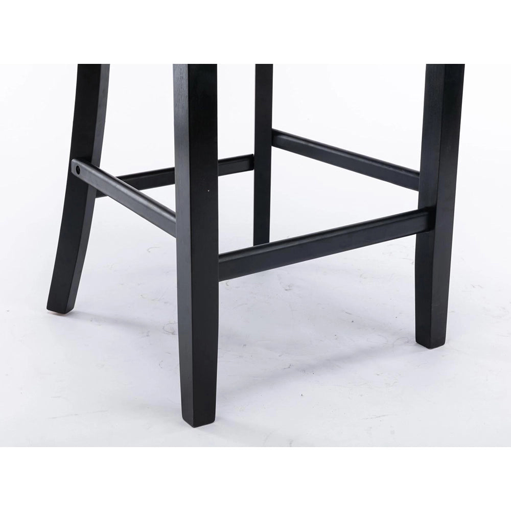 Set 2 sgabelli bar - Xylo - velluto grigio gambe legno con borchie