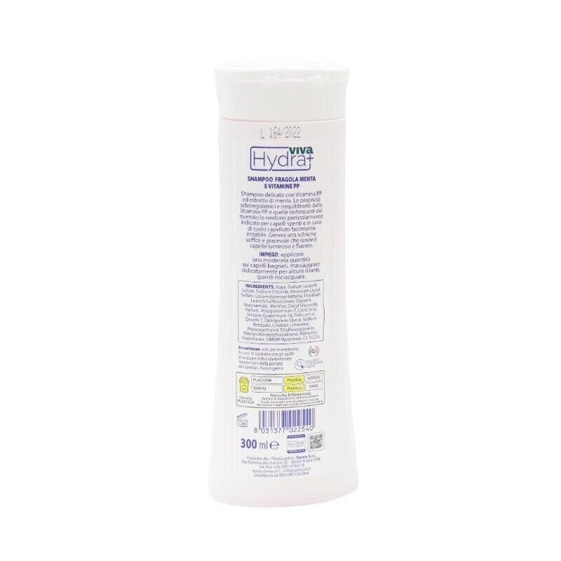 HYDRA VIVA+ SHAMPOO IN FORMATO DA 300 ML FRAGOLA E MENTA