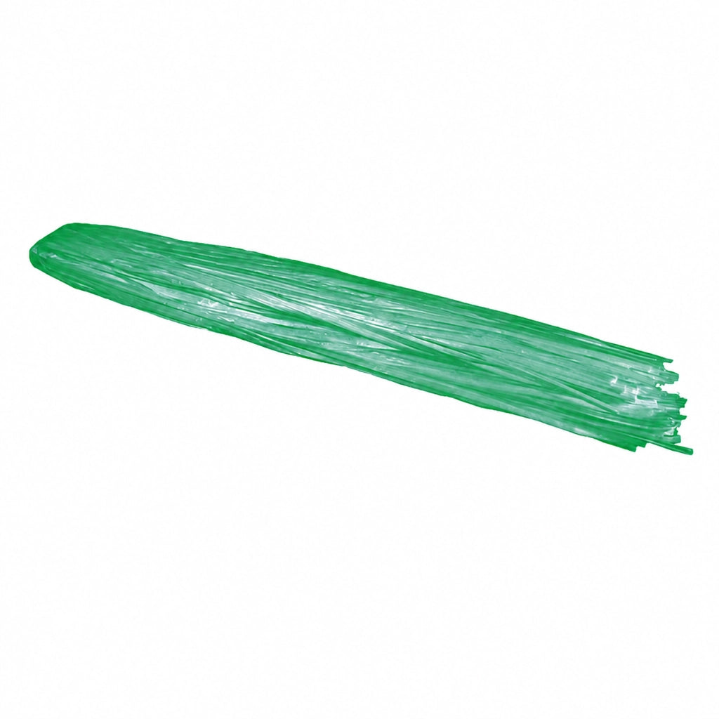 RAFIA SINTETICA A MAZZETTI gr. 200 circa - colore verde- 15 kg  - LIF