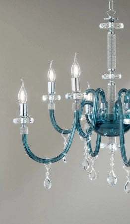 LUME PICCOLO DIDO  1 LUCE OTTANIO E CROMO ATTACCO E14 D.25CM