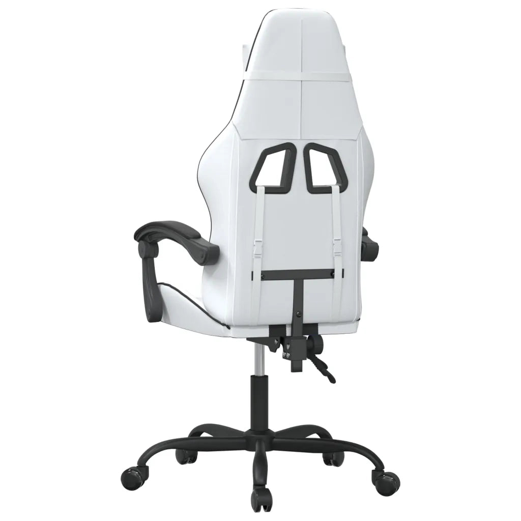 Sedia da Gaming Bianco e Nero in Similpelle 3143828