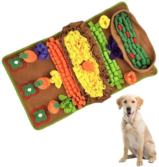 Giocattolo per l'addestramento olfattivo interattivo - Materiale fleece soffice - Pieghevole - Adatto per cani grandi/midi/piccoli - Snuffelmat