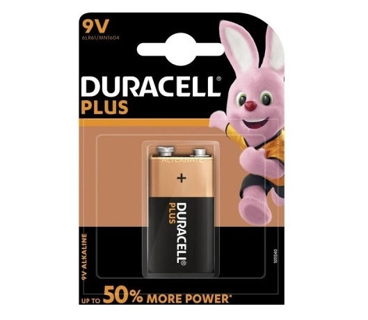DURACELL SIMPLY BATTERIA DA 9 VOLT 2 PEZZI