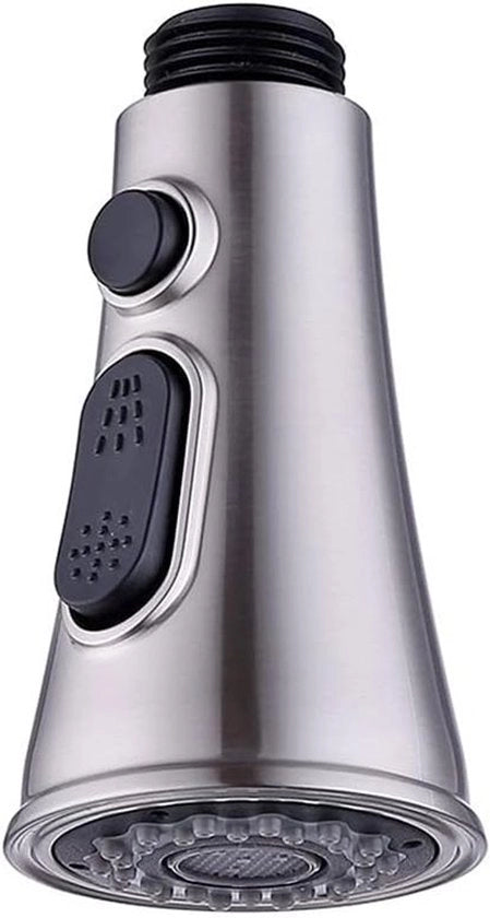 Handdouche per rubinetto di cucina con 2 getti, cromato finito, ideale per cucina e bagno