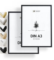 Fotoframmenti - design scandinavo - set da 2 - nero - legno