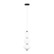 Lampada a sospensione Maxlight Akiko nera LED 16W 3 vetri