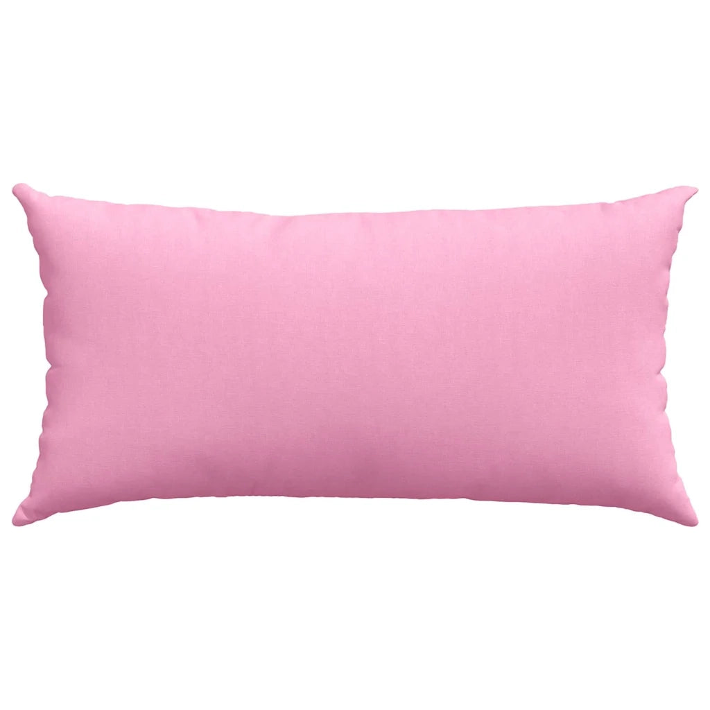 Cuscini da Divano 2 pz-Set di 2 Cuscini per Sofa Rosa 80 x 40 cm Tessuto