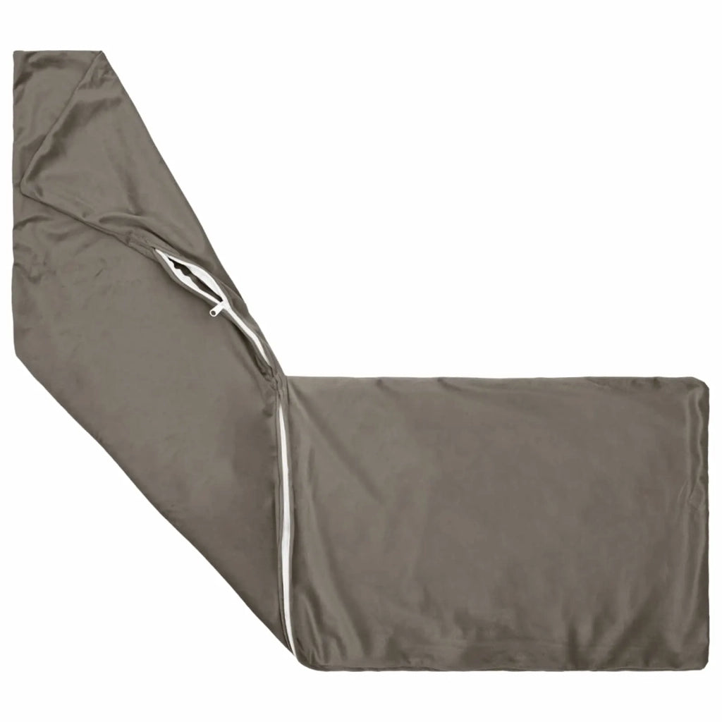 Cuscino con cuscino HEERLEN 2 pz Grigio Chiaro Velluto 926100