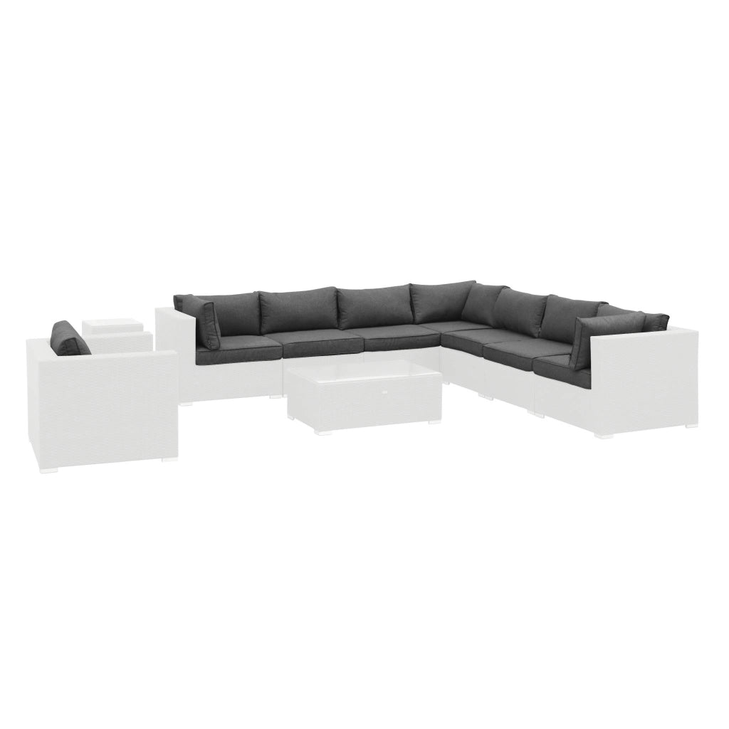 Fodere per cuscini da giardino venezia, grigio