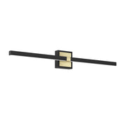 Applique Moderna Peguera Alluminio Nero Luce Led Integrato 17,5W
