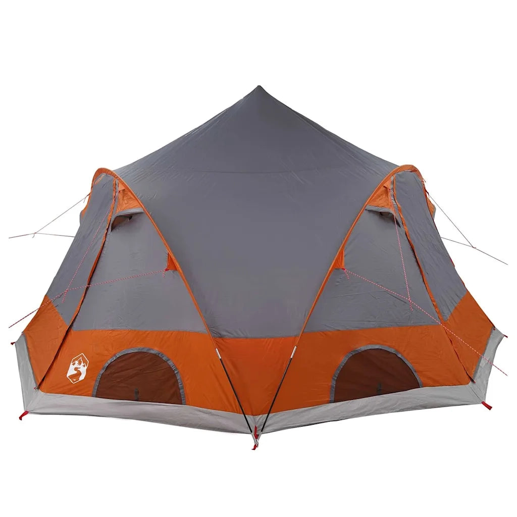 Tenda a cupola per 4 persone con tetto Grigio e arancione